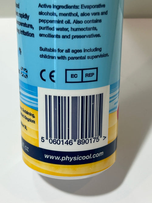 Physicool - Cooling Travel Spray  100mL